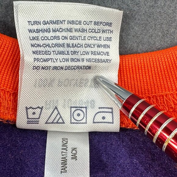 Rivalry Threads Infant Sz 3-6 Month One Piece Sleeper Clemson Orange Purple New - Picture 7 of 16